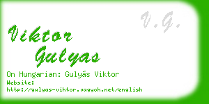 viktor gulyas business card